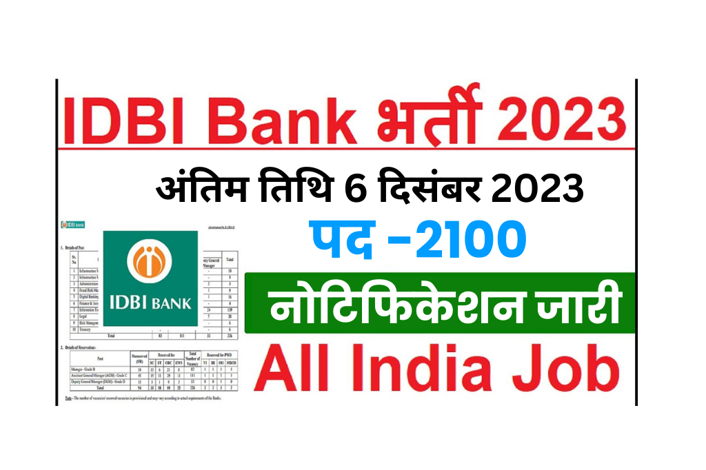 IDBI Bank Notification