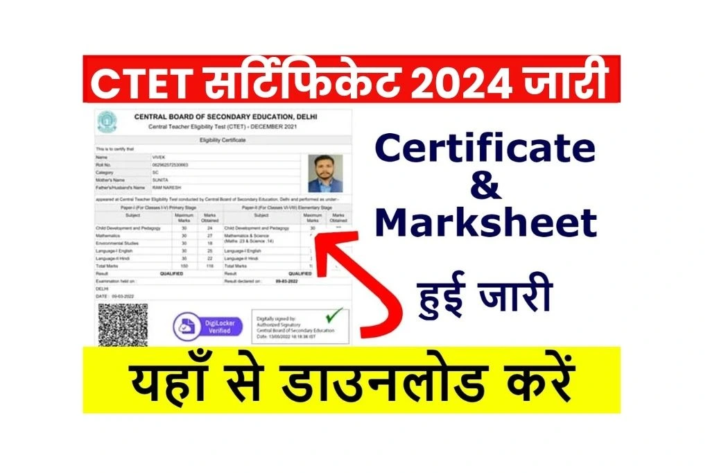 CTET Certificate Release