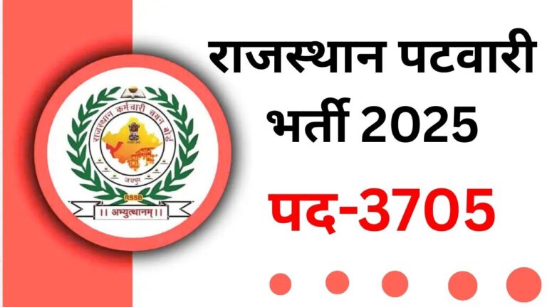 Rajasthan Patwari Recruitment 2025