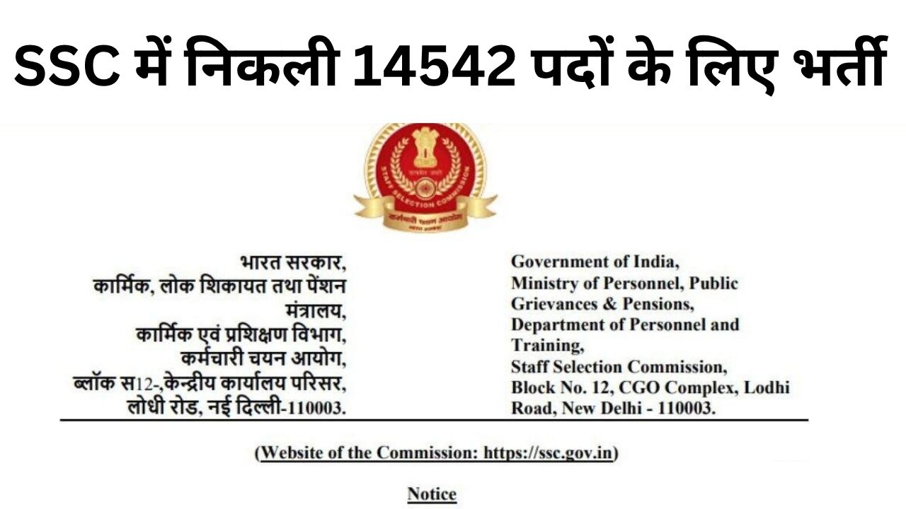 SSC CGL Recruitment 2025