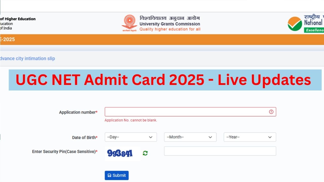 UGC NET Admit Card 2025