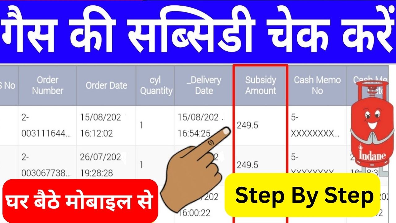 Ujjwala Yojana Gas Subsidy Check