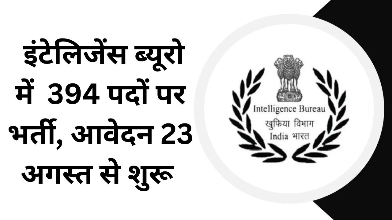 IB Junior Intelligence Officer Recruitment 2025