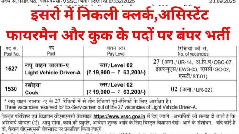 ISRO Recruitment 2025