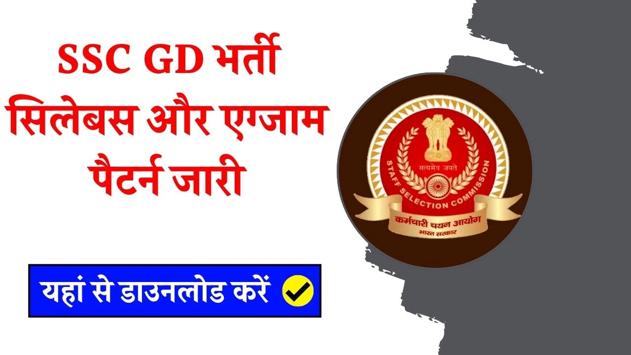 SSC GD Bharti Syllabus