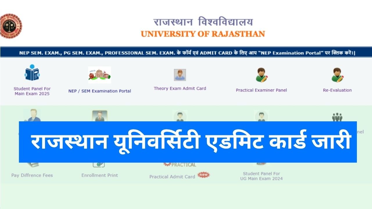 Rajasthan University Admit Card 2026