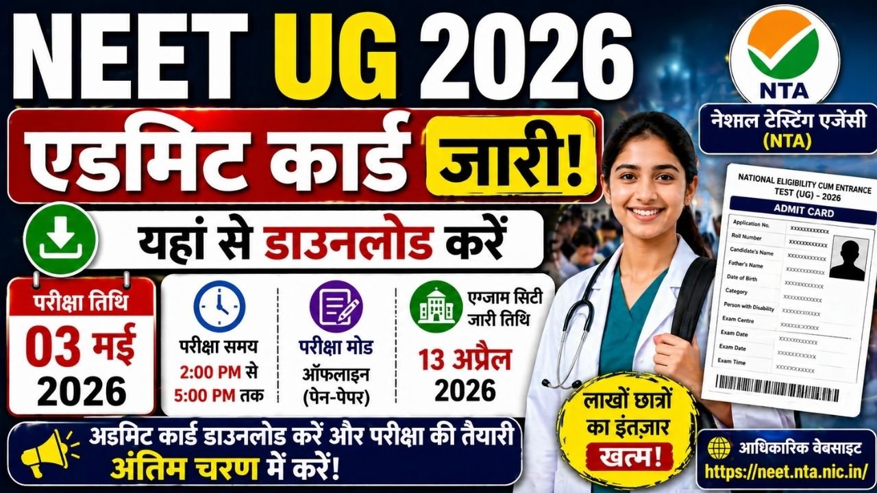 NEET UG Admit Card 2026