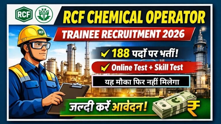RCF Chemical Operator Trainee Recruitment 2026