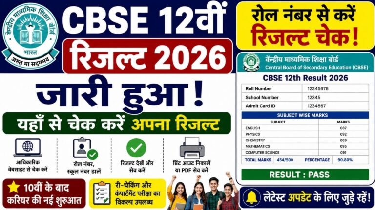 CBSE 12th Class Result 2026