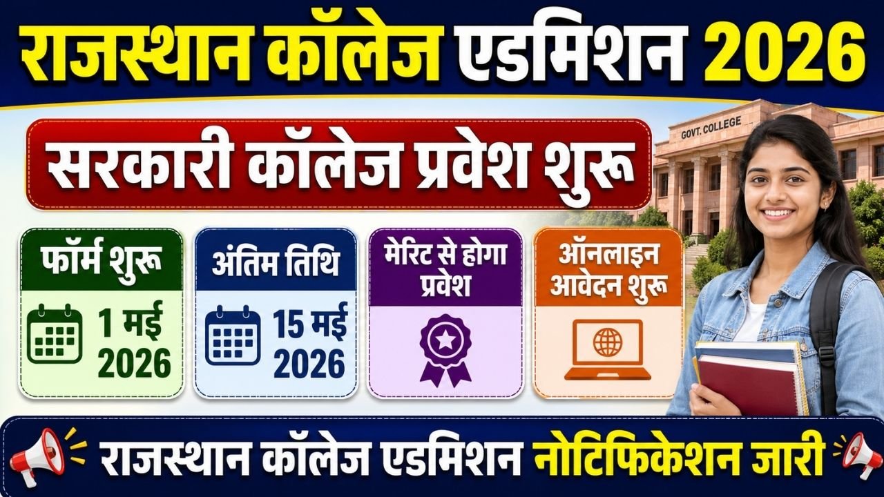 Rajasthan Govt College Admission 2026