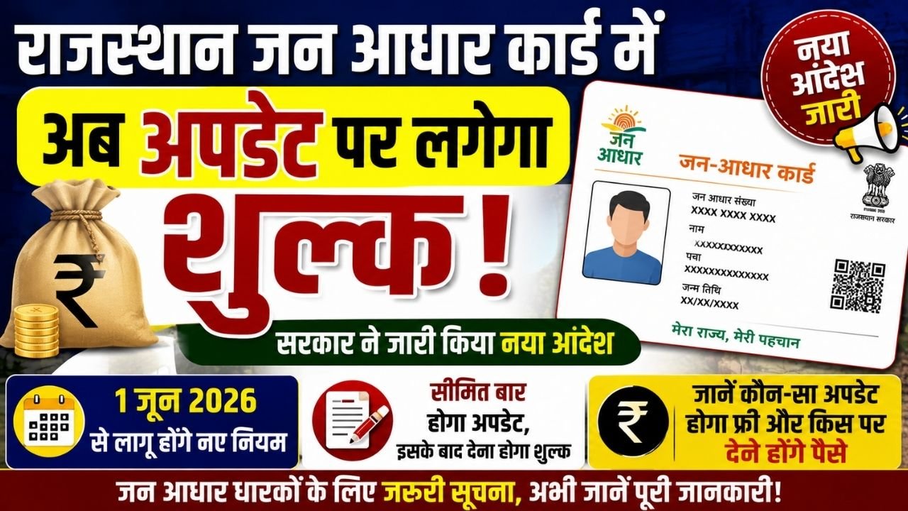 Rajasthan Jan Aadhaar Card New Update Rules 2026