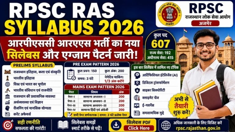 RPSC RAS Syllabus 2026