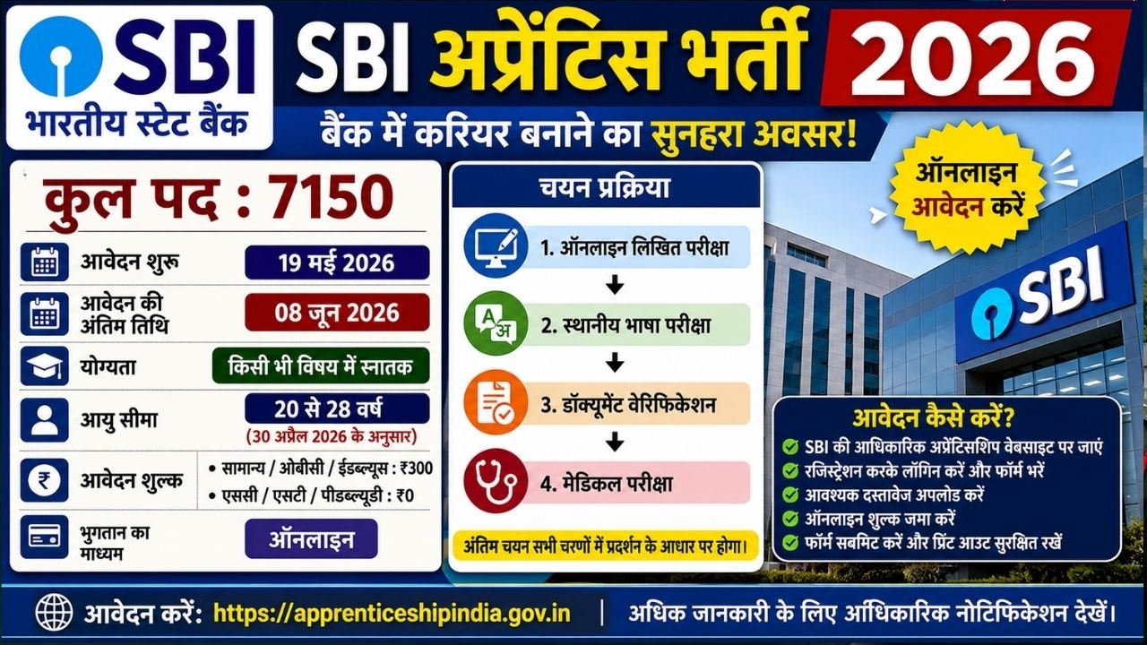SBI Apprentice Recruitment 2026