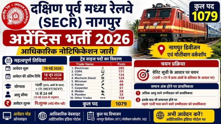 SECR Railway Recruitment 2026