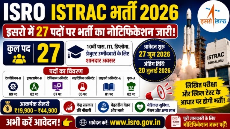 ISRO ISTRAC Recruitment 2026