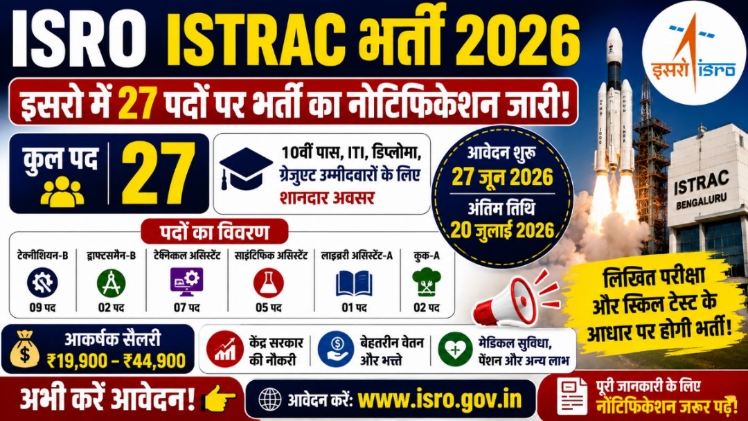 ISRO ISTRAC Recruitment 2026