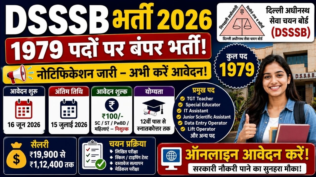 DSSSB Recruitment 2026