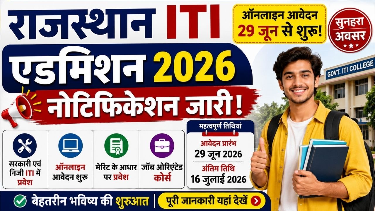 Rajasthan ITI Admission 2026