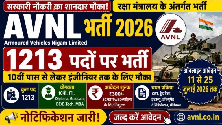 AVNL Recruitment 2026