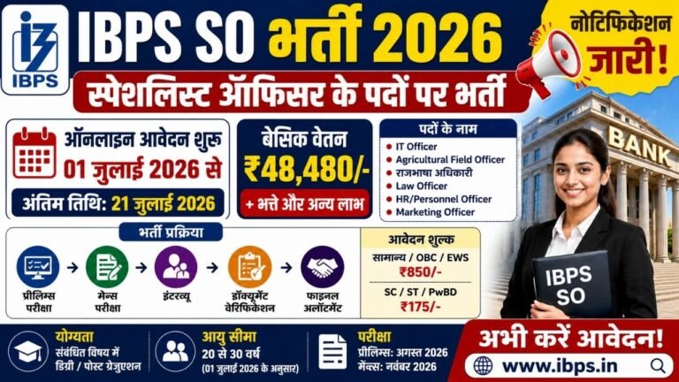 IBPS SO Recruitment 2026