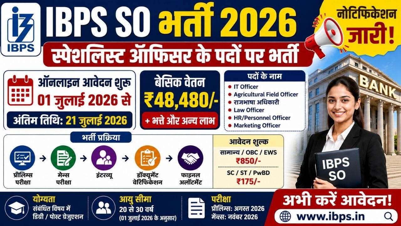 IBPS SO Recruitment 2026