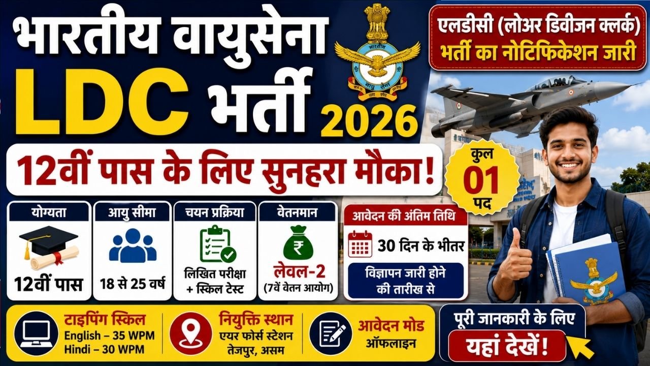 Indian Air Force LDC Recruitment 2026