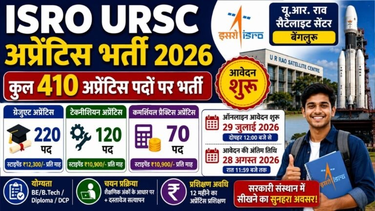 ISRO URSC Apprentice Recruitment 2026