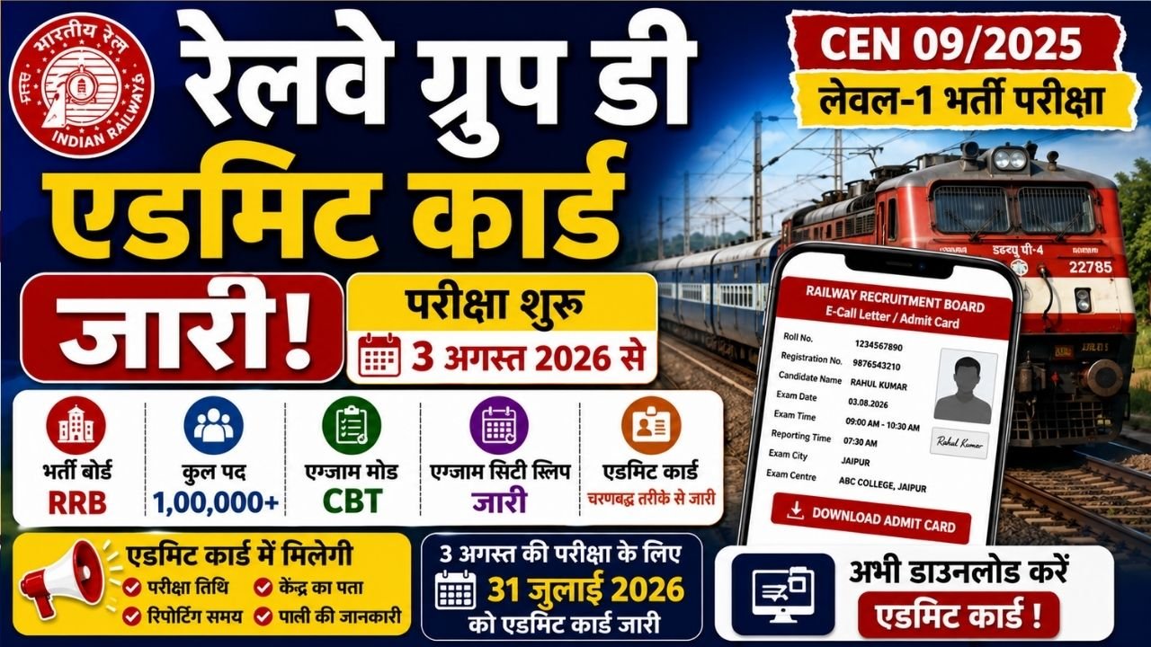 Railway Group D Admit Card 2026