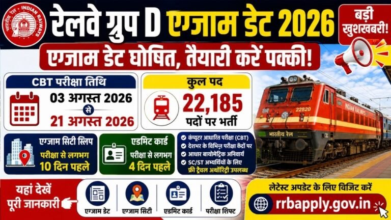 Railway Group D Exam Date 2026