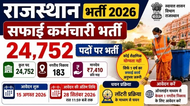 Rajasthan Safai Karmchari Recruitment 2026
