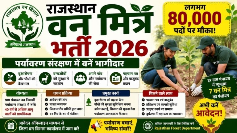 Rajasthan Van Mitra Recruitment 2026