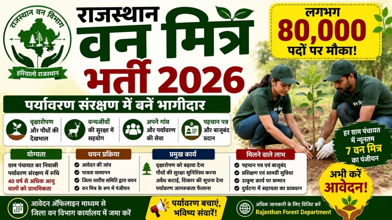 Rajasthan Van Mitra Recruitment 2026