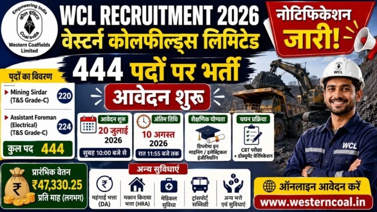 WCL Recruitment 2026
