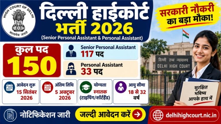 Delhi High Court Recruitment 2026