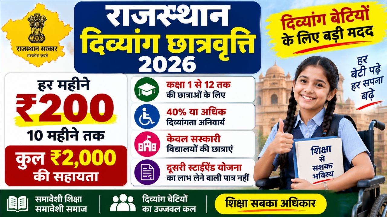 Rajasthan Divyang Scholarship 2026