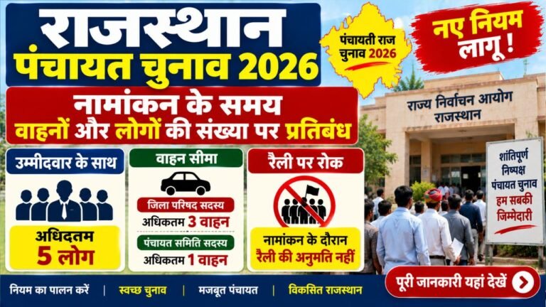 Rajasthan Panchayat Election Nomination Rules 2026