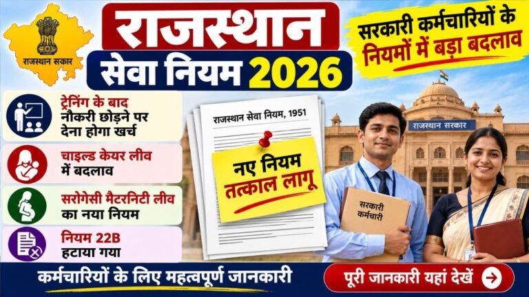 Rajasthan Service Rules 2026
