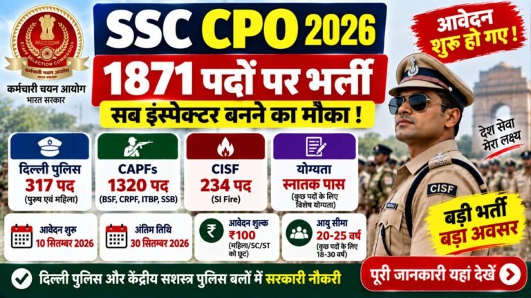 SSC CPO Recruitment 2026