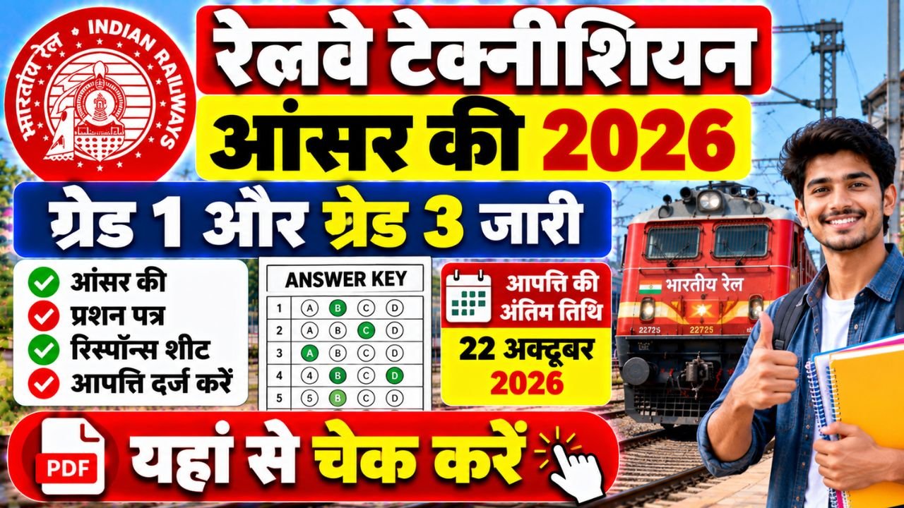 Railway Technician Answer Key 2026